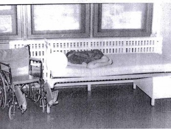 Photographic Evidence used in 1977<br />during the Pennhurst Court Proceedings<br />(Child in bed - Ward H-1)